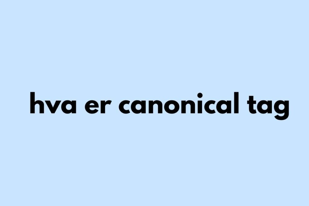 Hva er canonical tag